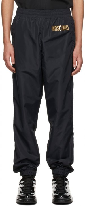 Черные спортивные брюки с логотипом Moschino