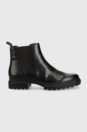 Кожаные ботинки челси с тиснением Chelsea Boot , черный Calvin Klein Jeans
