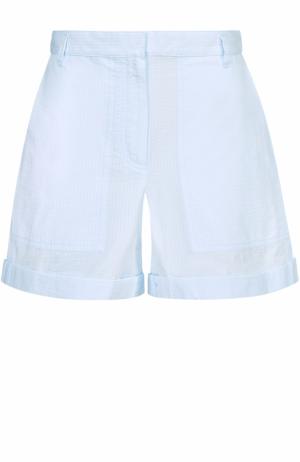 Мини-шорты с накладными карманами и завышенной талией Sonia by Rykiel. Цвет: голубой