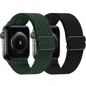 Эластичный нейлоновый ремешок Solo Loop для Apple Watch Series 6/5/4/3 SE, регулируемый плетеный спортивный iWatch 40 мм 44 VA VOOM