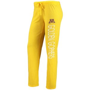 Женский спортивный комплект для сна на бретелях и брюках Minnesota Golden Gophers золотистого/бордового цвета Concepts Unbranded