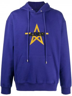Худи Star с логотипом Ader Error. Цвет: синий