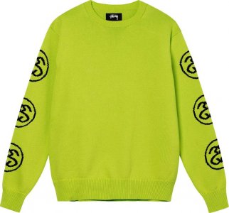 Свитер SS-Link Sweater 'Lime', зеленый Stussy