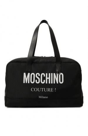 Текстильная дорожная сумка Moschino. Цвет: чёрный