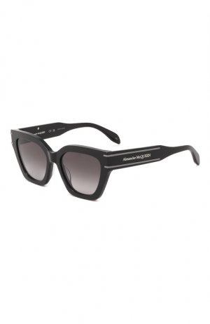 Солнцезащитные очки Alexander McQueen. Цвет: чёрный