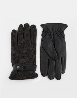 Кожаные перчатки для сенсорного экрана Smart Touch Totes. Цвет: серый
