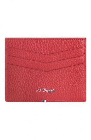 Кожаный футляр для кредитных карт S.T. Dupont. Цвет: красный