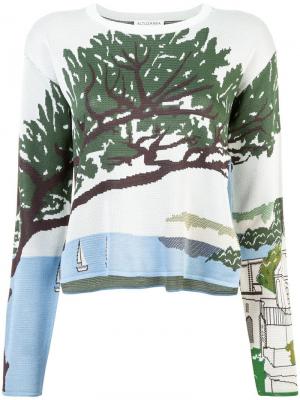 Вязаный свитер ‘Circeo’ Altuzarra. Цвет: синий