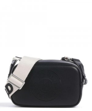 Круглая сумка на плечо из мелкозернистой яловой кожи. , черный Karl Lagerfeld