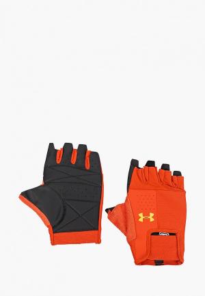 Перчатки для фитнеса Under Armour UA Mens Training Glove. Цвет: оранжевый