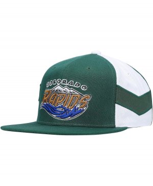 Мужская зеленая кепка Snapback с историческим логотипом Colorado Rapids начиная 96-го года из джерси крючком Mitchell & Ness