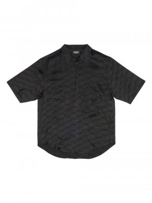 Миниатюрная рубашка с коротким рукавом BB Monogram , черный Balenciaga