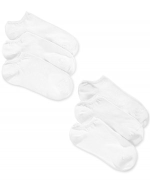 Набор из 6 женских хлопковых носков-невидимок , белый Hue