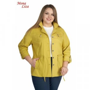Пиджак , размер 46, горчичный Mona Liza. Цвет: горчичный