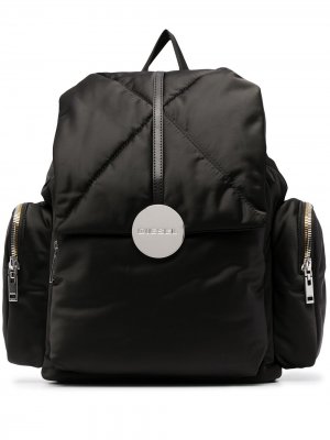 Рюкзак с логотипом Diesel. Цвет: черный