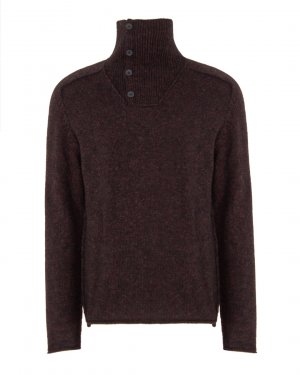 Вязаный свитер Transit. Цвет: тем.коричневый