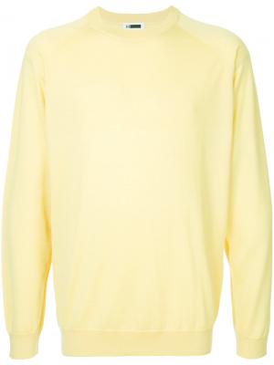 Кашемировый классический свитер H Beauty&Youth. Цвет: желтый