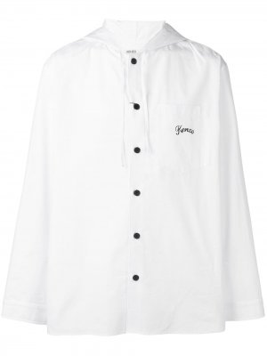 Рубашка с капюшоном и длинными рукавами Kenzo. Цвет: белый