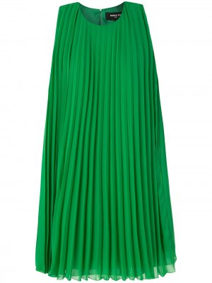 Платье-трапеция со складками Paule Ka. Цвет: зеленый
