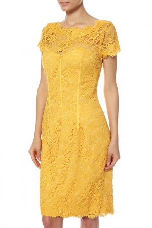Платье Monique Lhuillier. Цвет: желтый