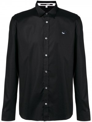Рубашка с заплаткой в виде ласточки McQ Swallow. Цвет: черный