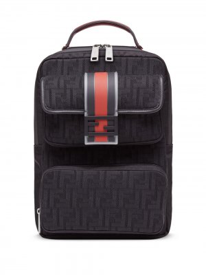 Рюкзак с логотипом FF Fendi. Цвет: черный