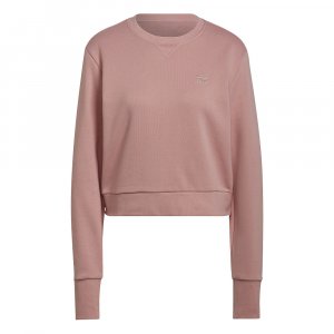 Женский свитшот Regular Cropped Sweater adidas. Цвет: розовый