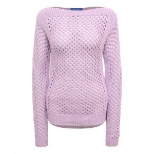 Хлопковый пуловер Nina Ricci. Цвет: сиреневый