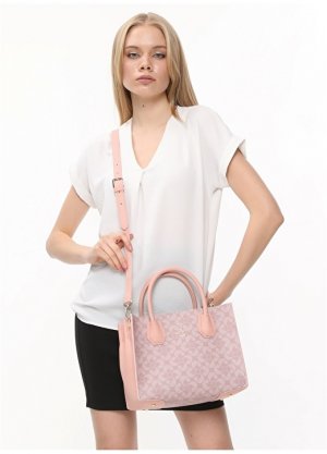Розовая женская сумка через плечо Cacharel