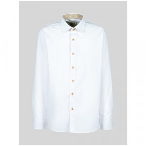 Школьная рубашка , размер 122-128, белый Tsarevich. Цвет: белый