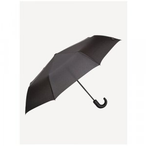 Мини-зонт, автомат, 3 сложения, черный Mellizos. Цвет: серый