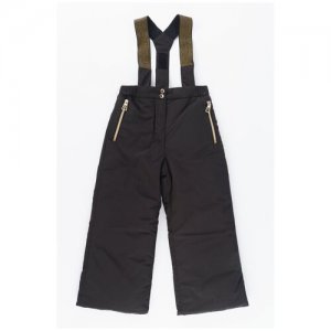 Утепленные брюки со съемными лямками Geox K1430B_F9000 Черный 128-134. Цвет: черный