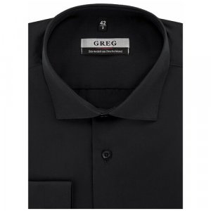 Рубашка , размер 164-172/43, черный GREG. Цвет: черный