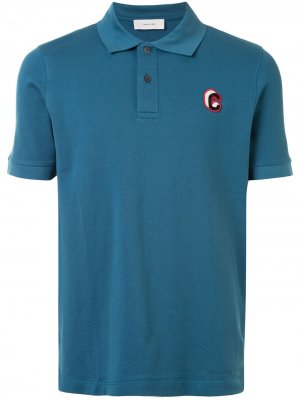 Рубашка поло с вышитым логотипом Cerruti 1881. Цвет: синий