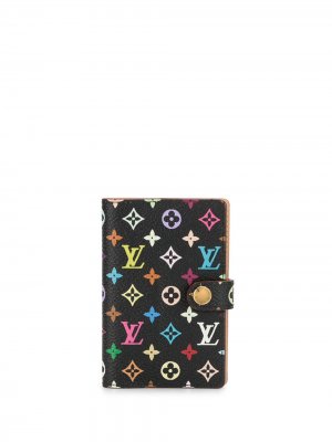 Обложка для блокнота с монограммой 2003-го года Louis Vuitton. Цвет: черный