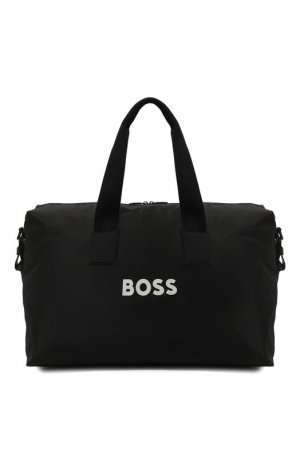 Текстильная спортивная сумка BOSS. Цвет: чёрный