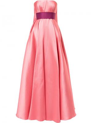 Платье Princess без бретелей Alexis Mabille. Цвет: розовый и фиолетовый