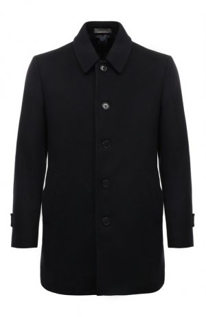 Шерстяное пальто Corneliani. Цвет: синий