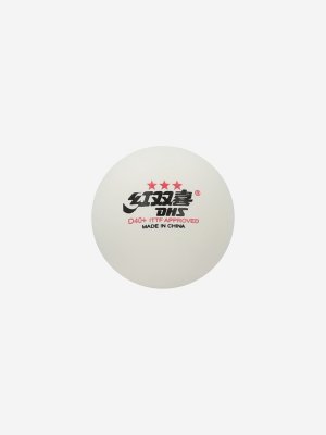 Мяч для настольного тенниса D40+ 3***, 10 шт., Белый, размер Без размера DHS. Цвет: белый