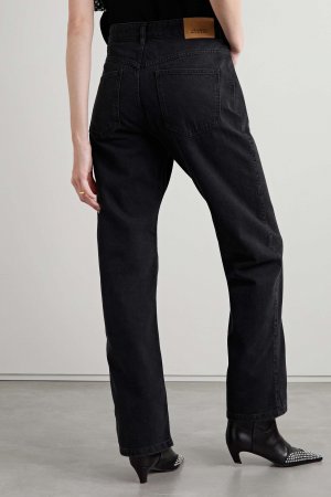 ISABEL MARANT широкие джинсы Nadege с высокой посадкой, черный