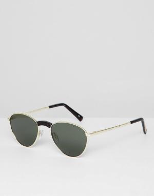Солнцезащитные очки-авиаторы в золотистой оправе Hot Stuff Edition-Золотой Le Specs