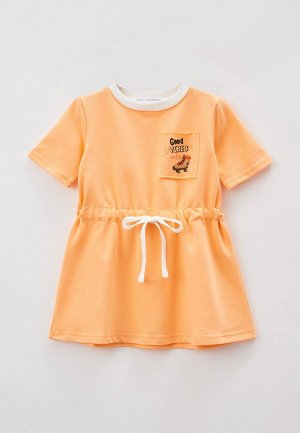 Платье Ete Children. Цвет: оранжевый
