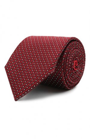 Шелковый галстук Ermenegildo Zegna. Цвет: красный