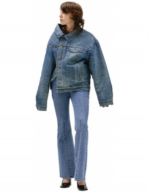 Асимметричная джинсовая куртка Balenciaga