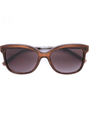 Солнцезащитные очки Jil Sander. Цвет: коричневый