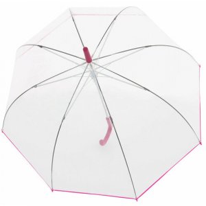 Зонт-трость , бесцветный, розовый Doppler. Цвет: бесцветный/розовый