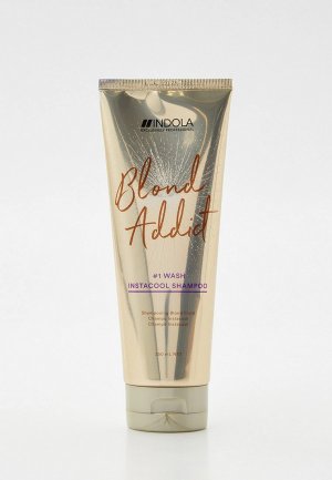 Шампунь Indola BLOND ADDICT для холодных оттенков блонд, 250 мл.. Цвет: прозрачный