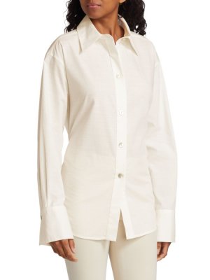 Регулируемая рубашка с завязками на спине , цвет Optic White Vince