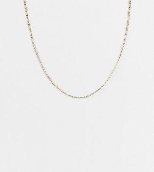 Позолоченное ожерелье-цепочка длиной 18 дюймов Figaro-Золотистый Orelia