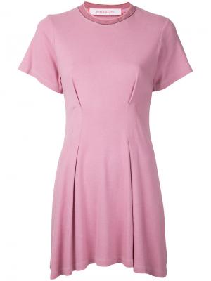 Расклешенное платье Eckhaus Latta. Цвет: розовый и фиолетовый